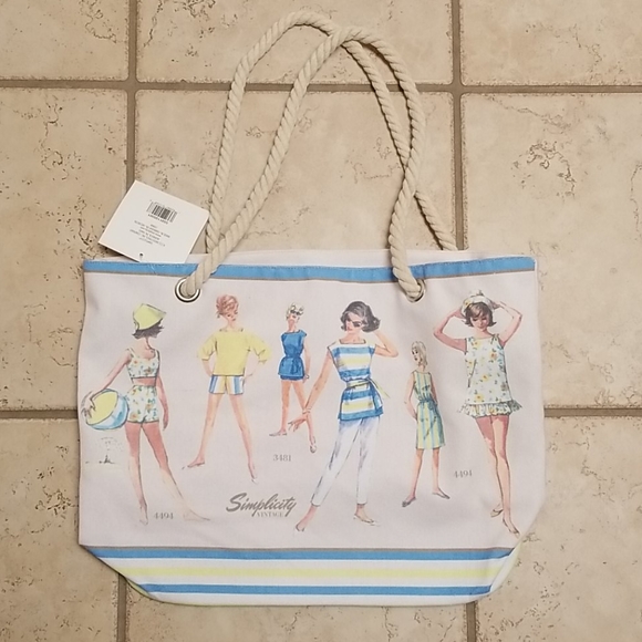 Simplicity Handbags - Simplicity Vintage Beach Bag  NWT